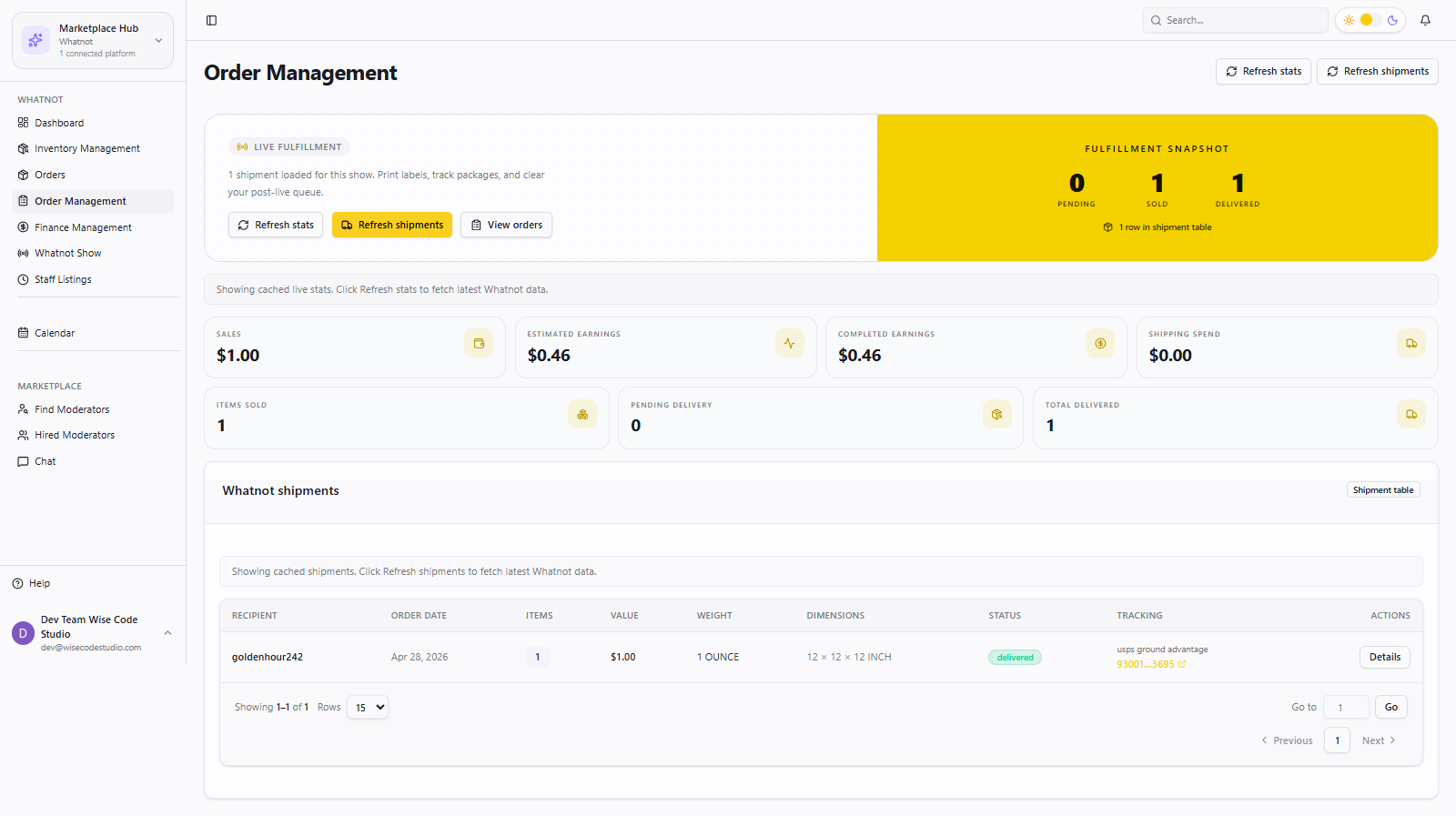 Order Management
